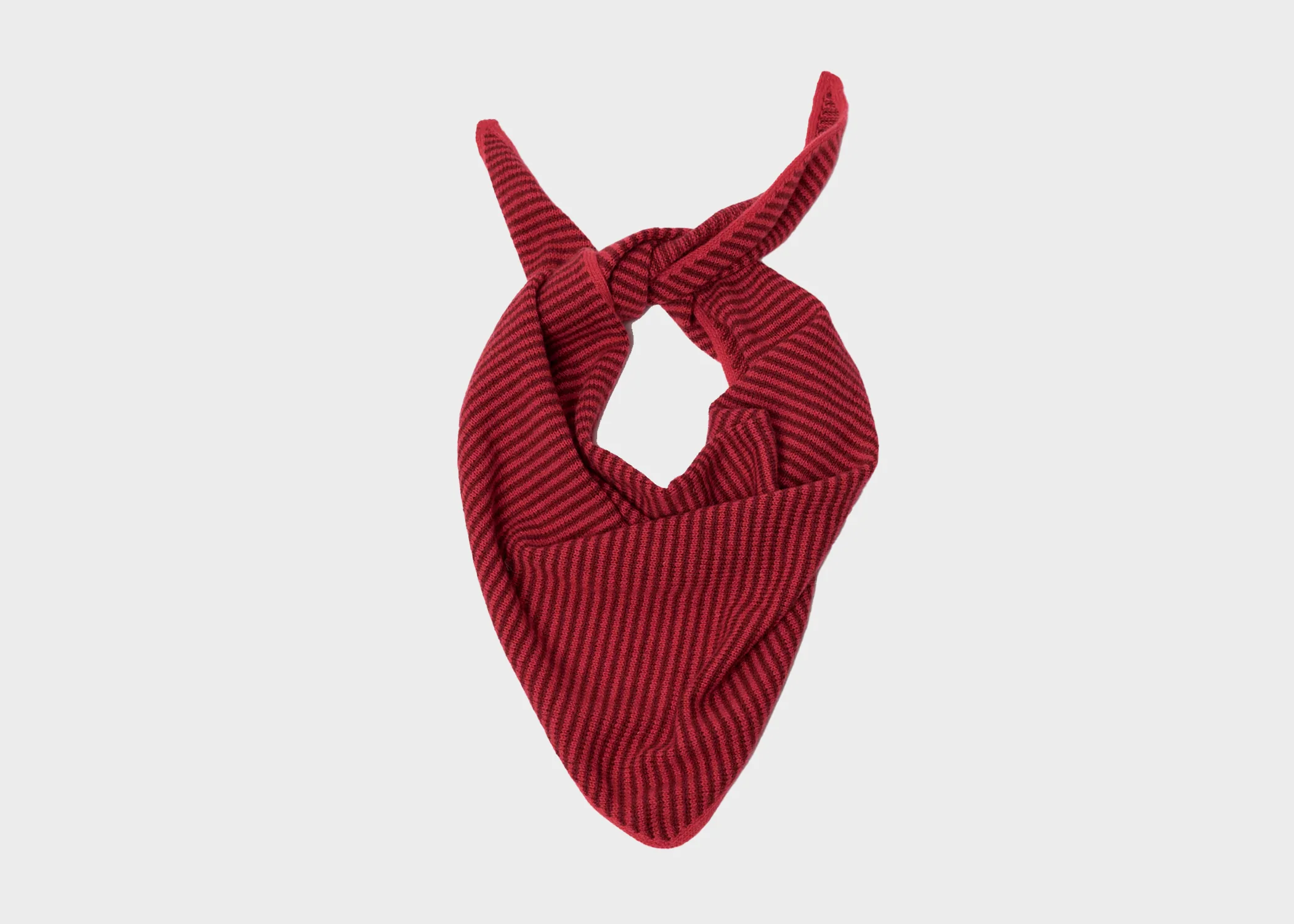Cashmere Striped Bandana Scarf