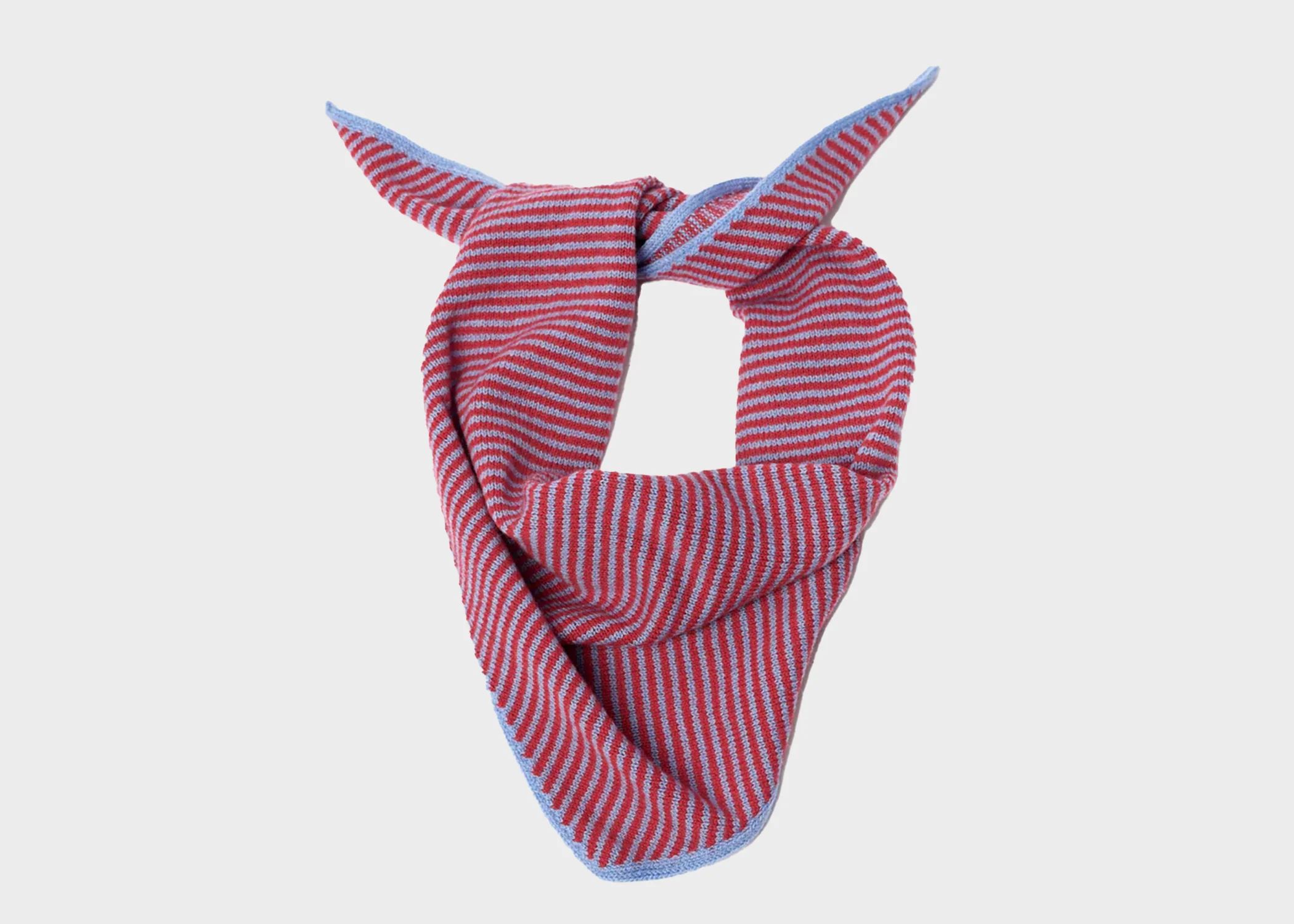Cashmere Striped Bandana Scarf - Image 4