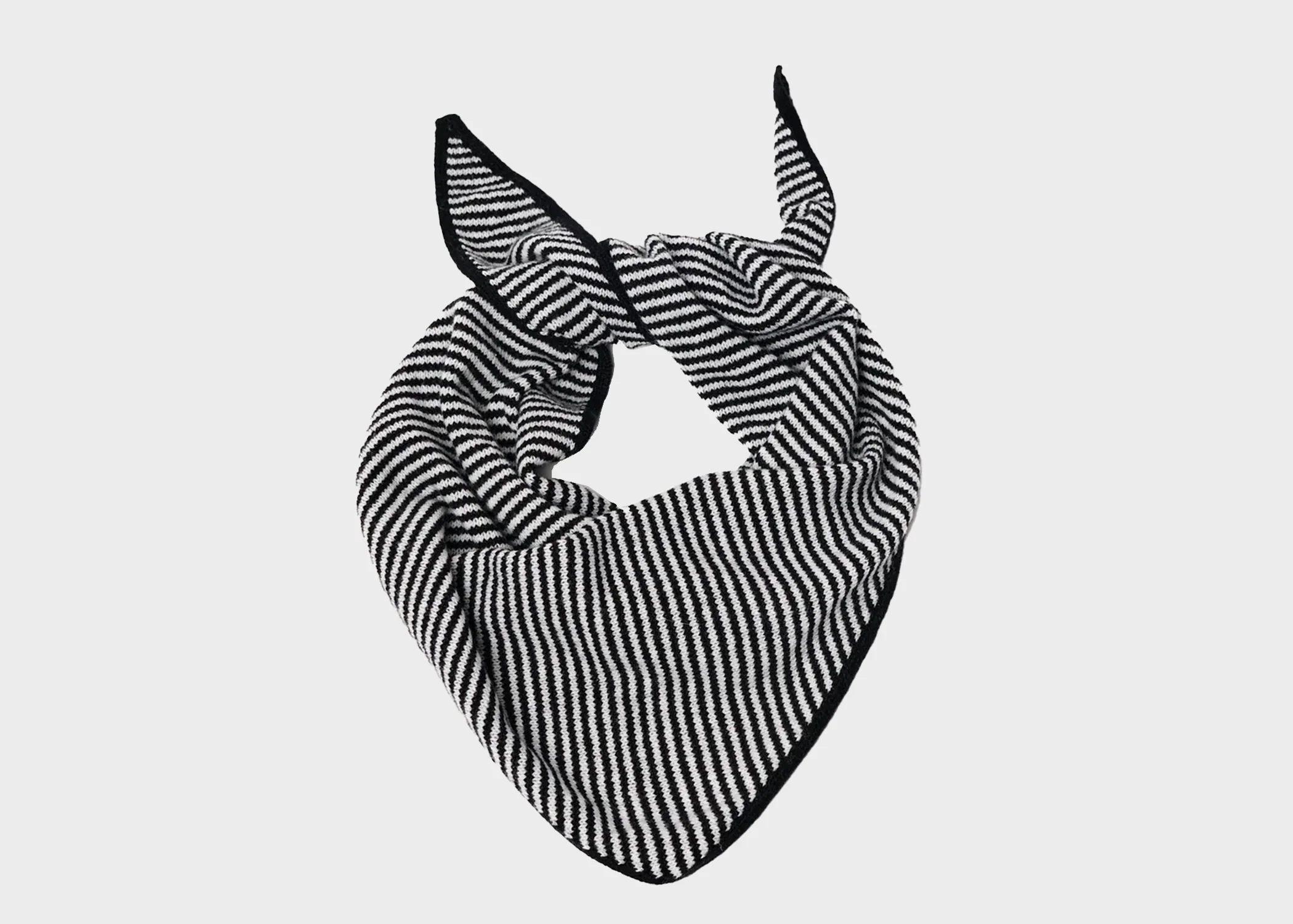 Cashmere Striped Bandana Scarf - Image 6