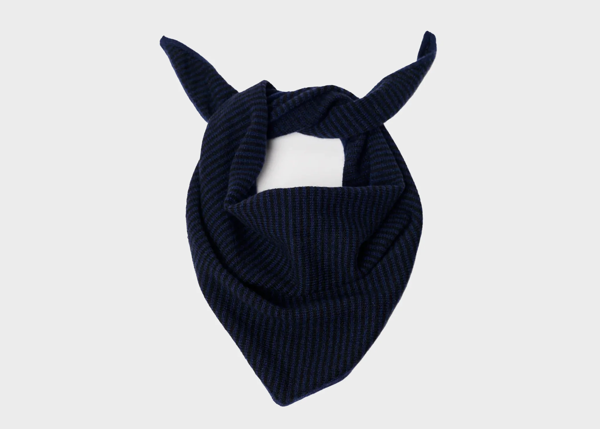 Cashmere Striped Bandana Scarf - Image 8