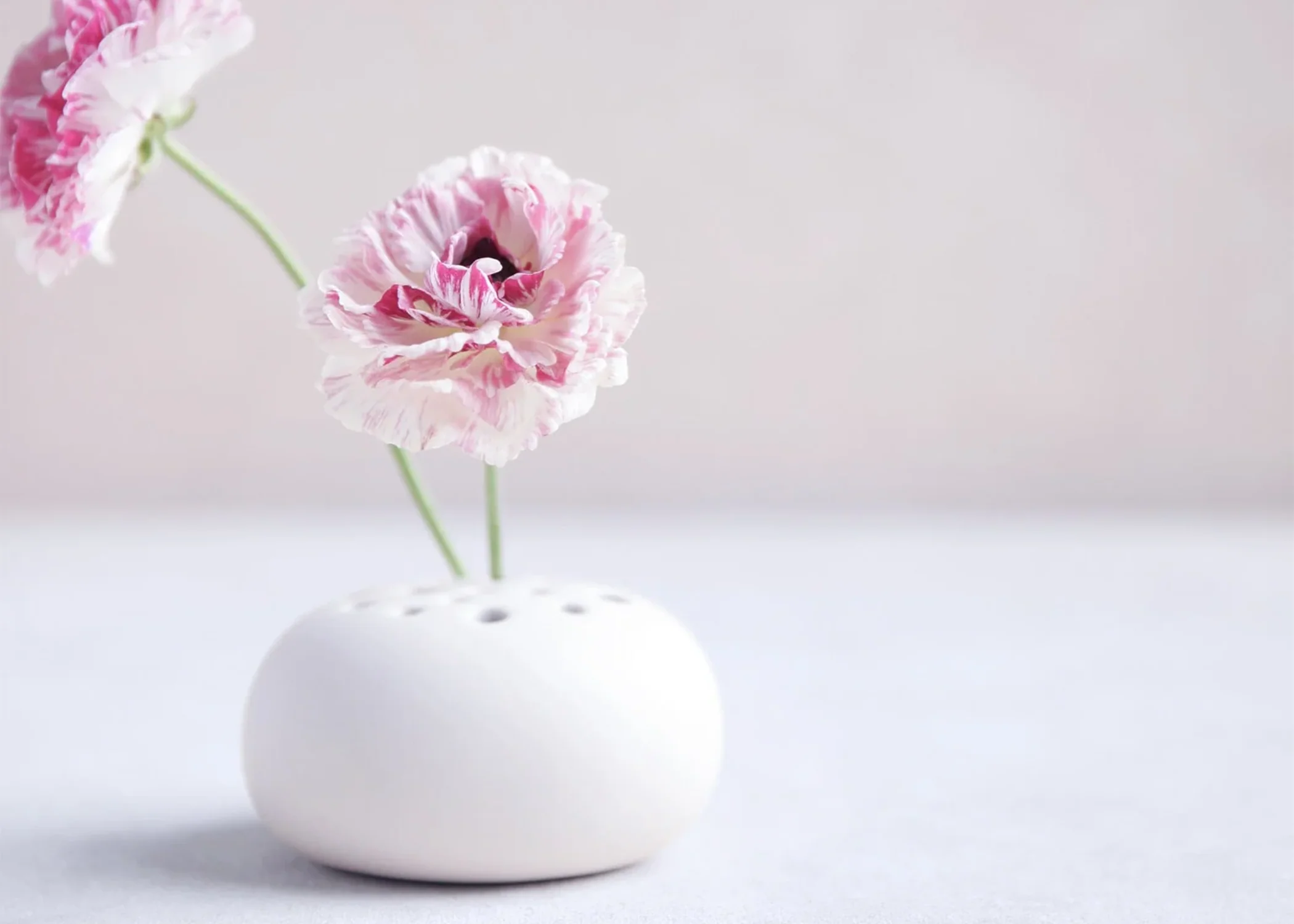 Ceramic Oval Flower Frog - Image 3