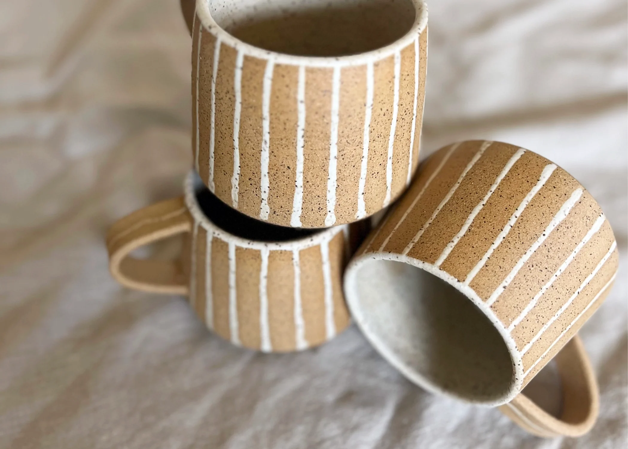 Cream Line Mug - Image 2