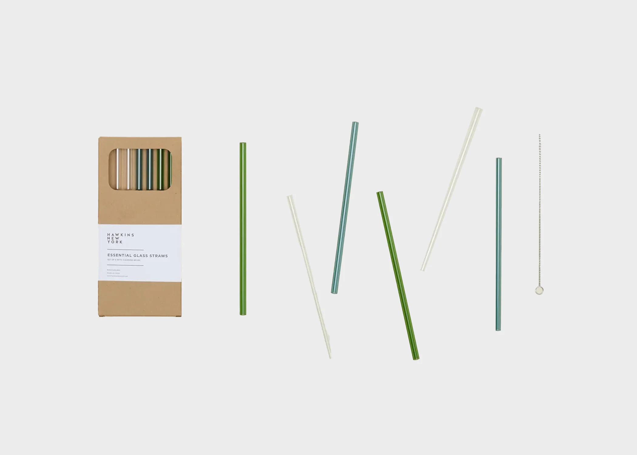 Glass Straws 6pk