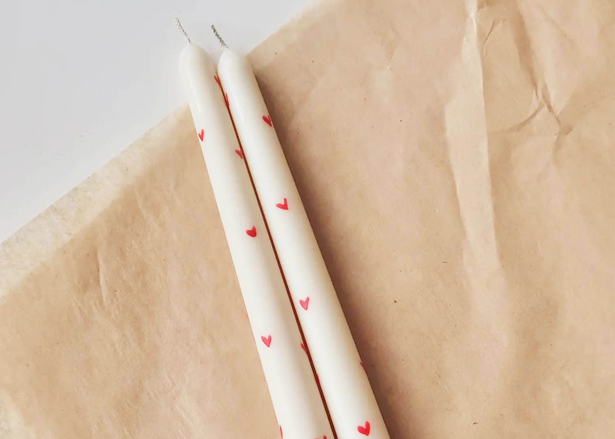 Hand Painted Taper Candles - Image 2