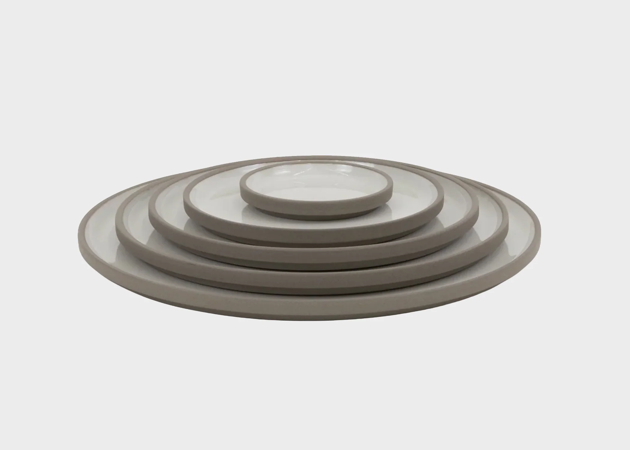 Hasami Plate - Ash White