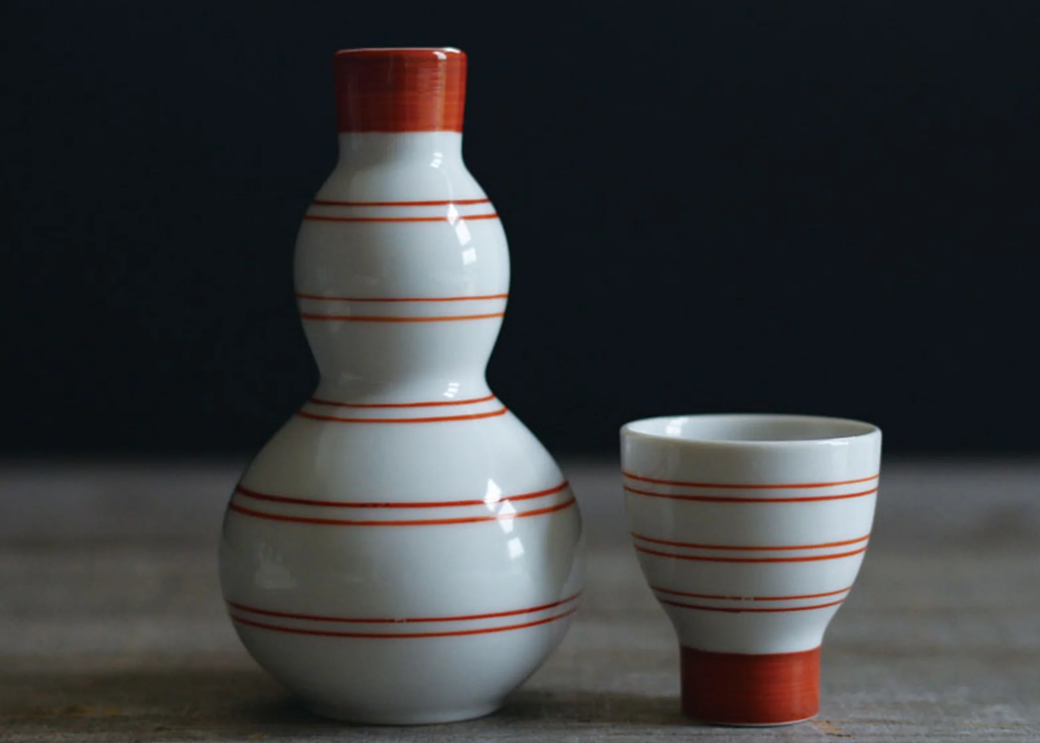 Hyotan Sake Drinkware Red - Image 2