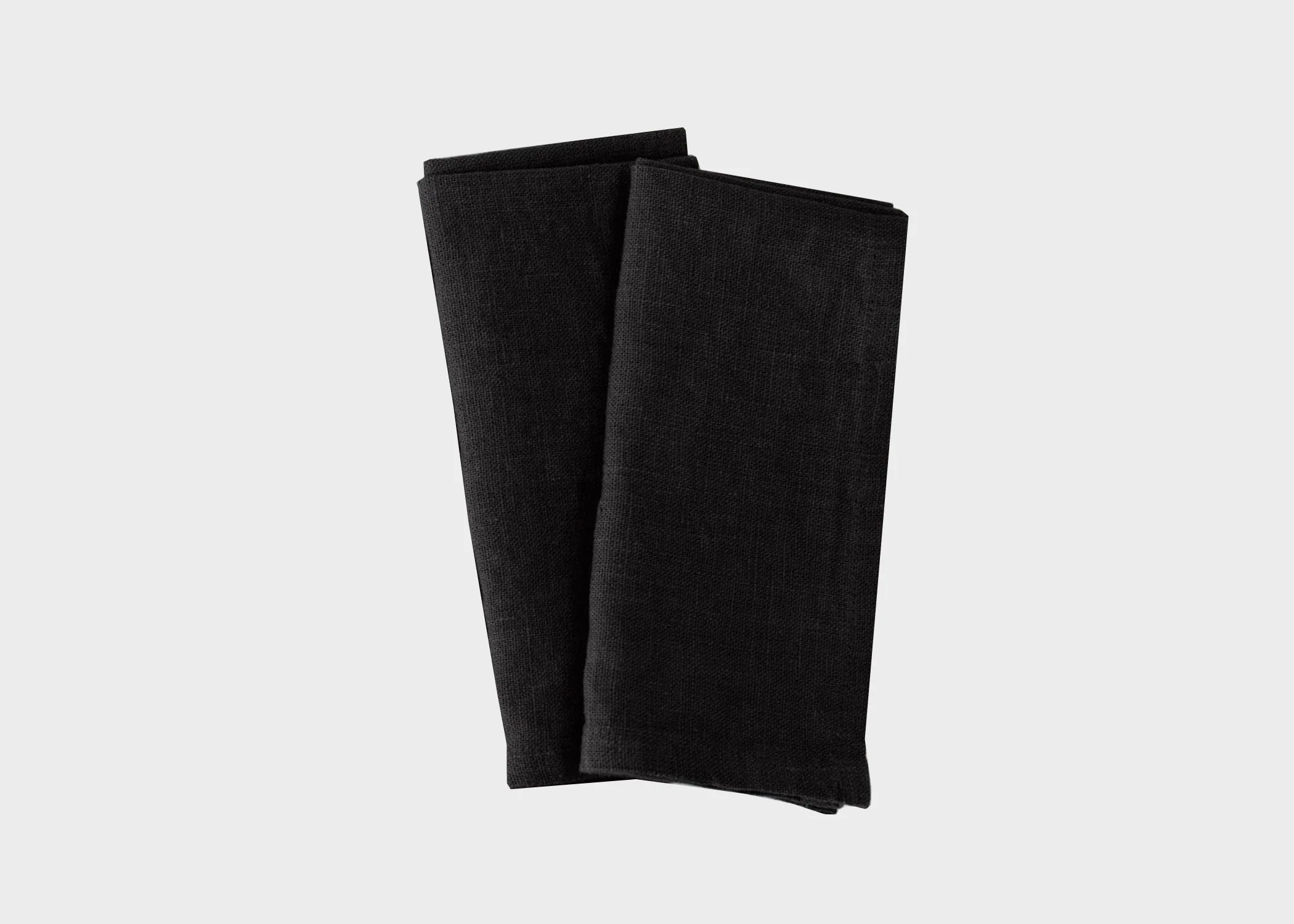 Linen Napkin Set - Black