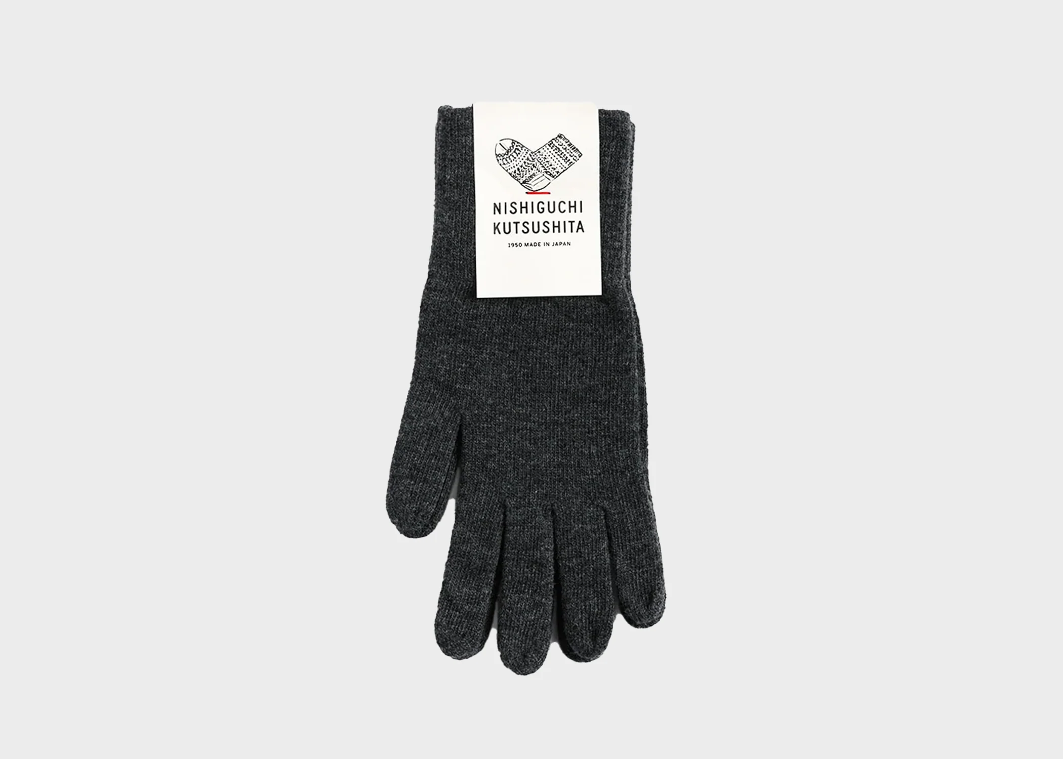 Merino Wool Gloves-Charcoal