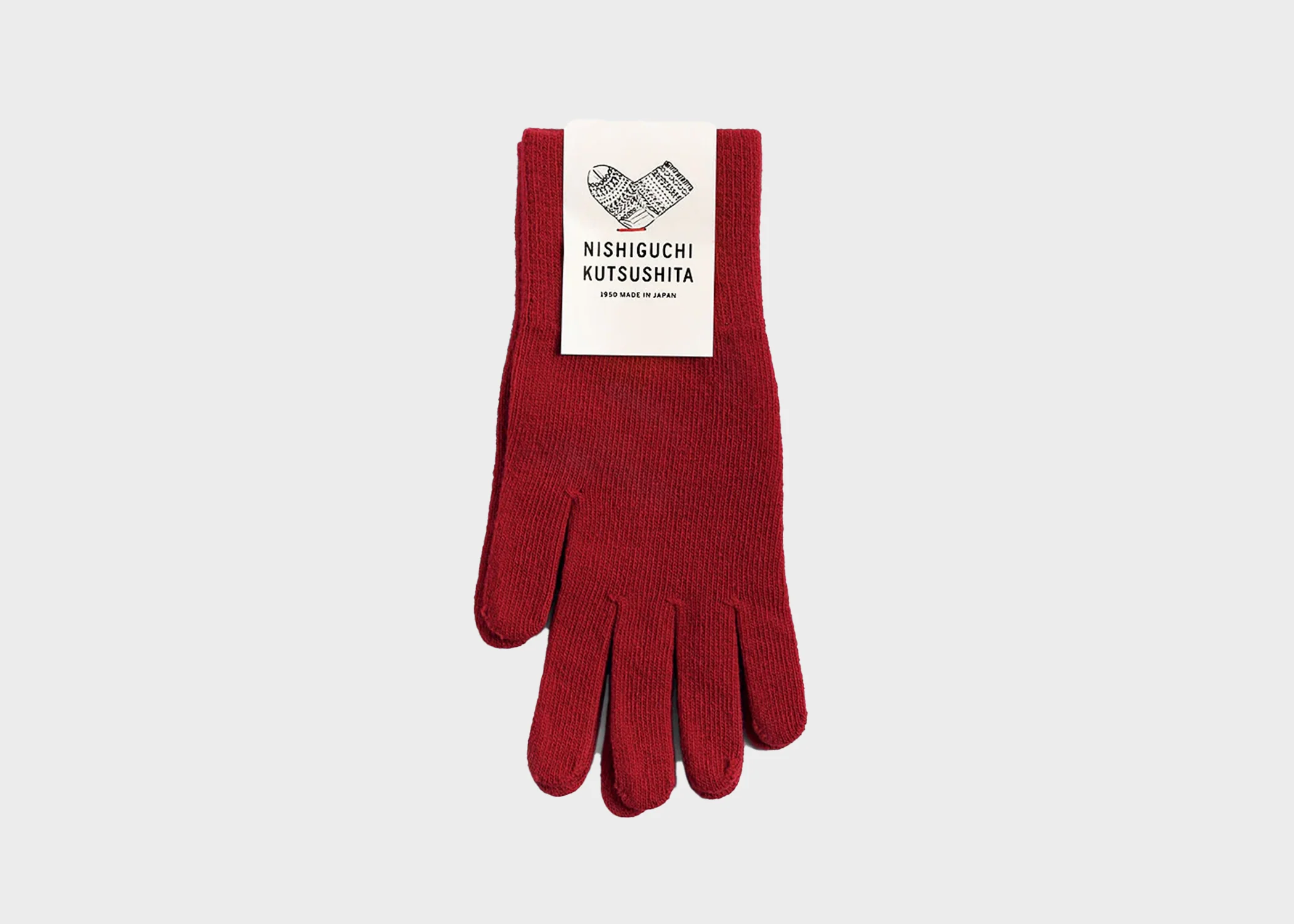 Merino Wool Gloves Red