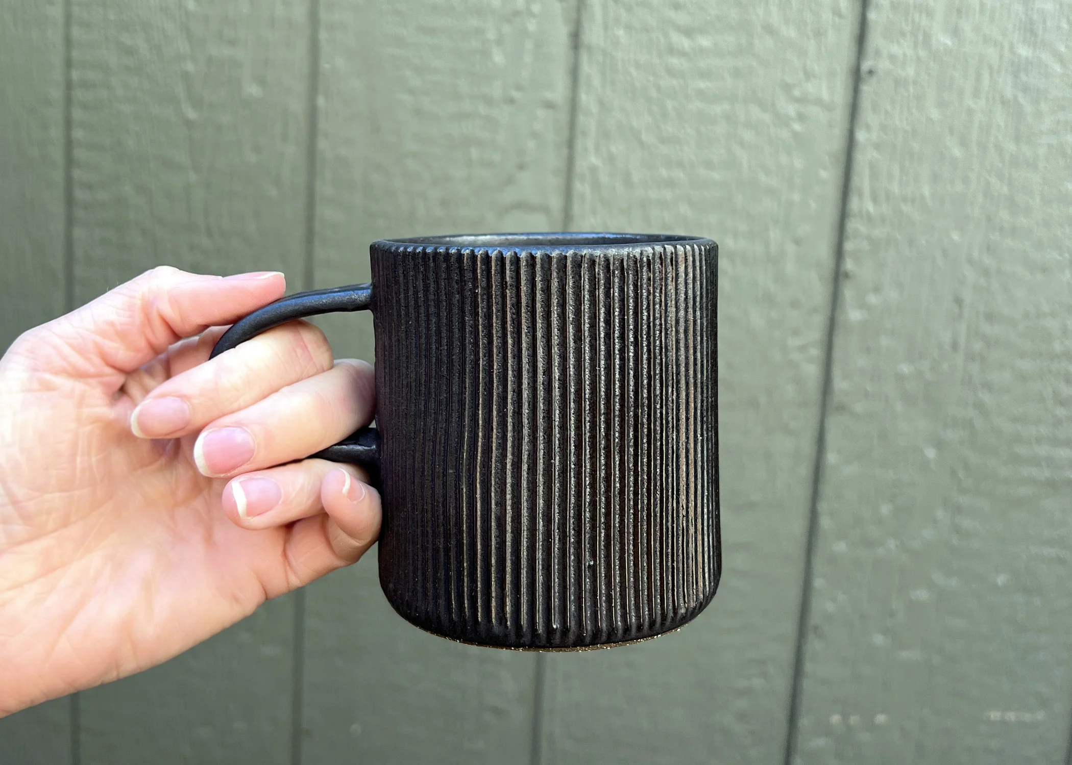 Italian Millerighe Stoneware Mug - Image 3