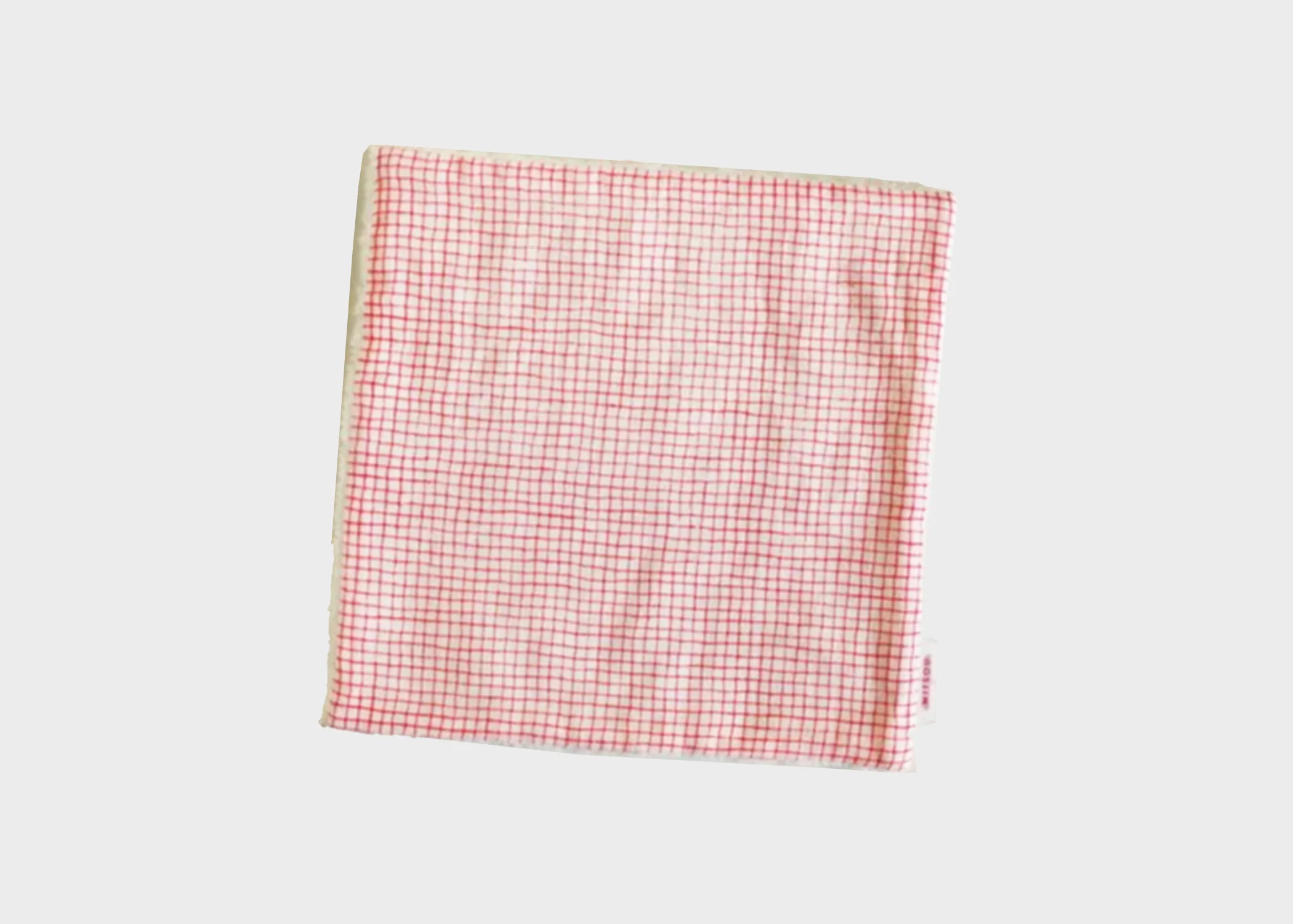 Mitsou Gauze Washcloth (Red Check)