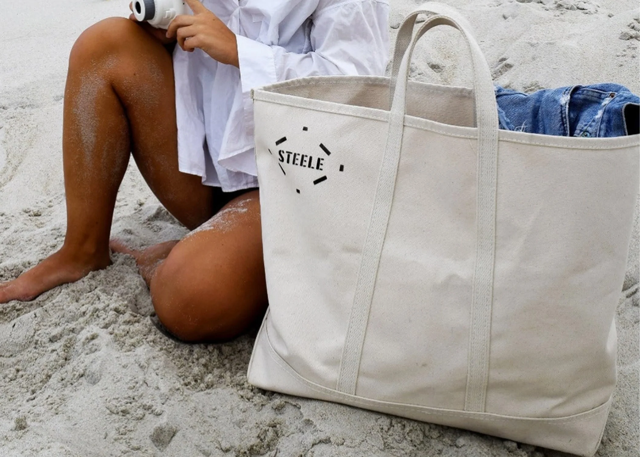 Natural Canvas Tote - Image 2