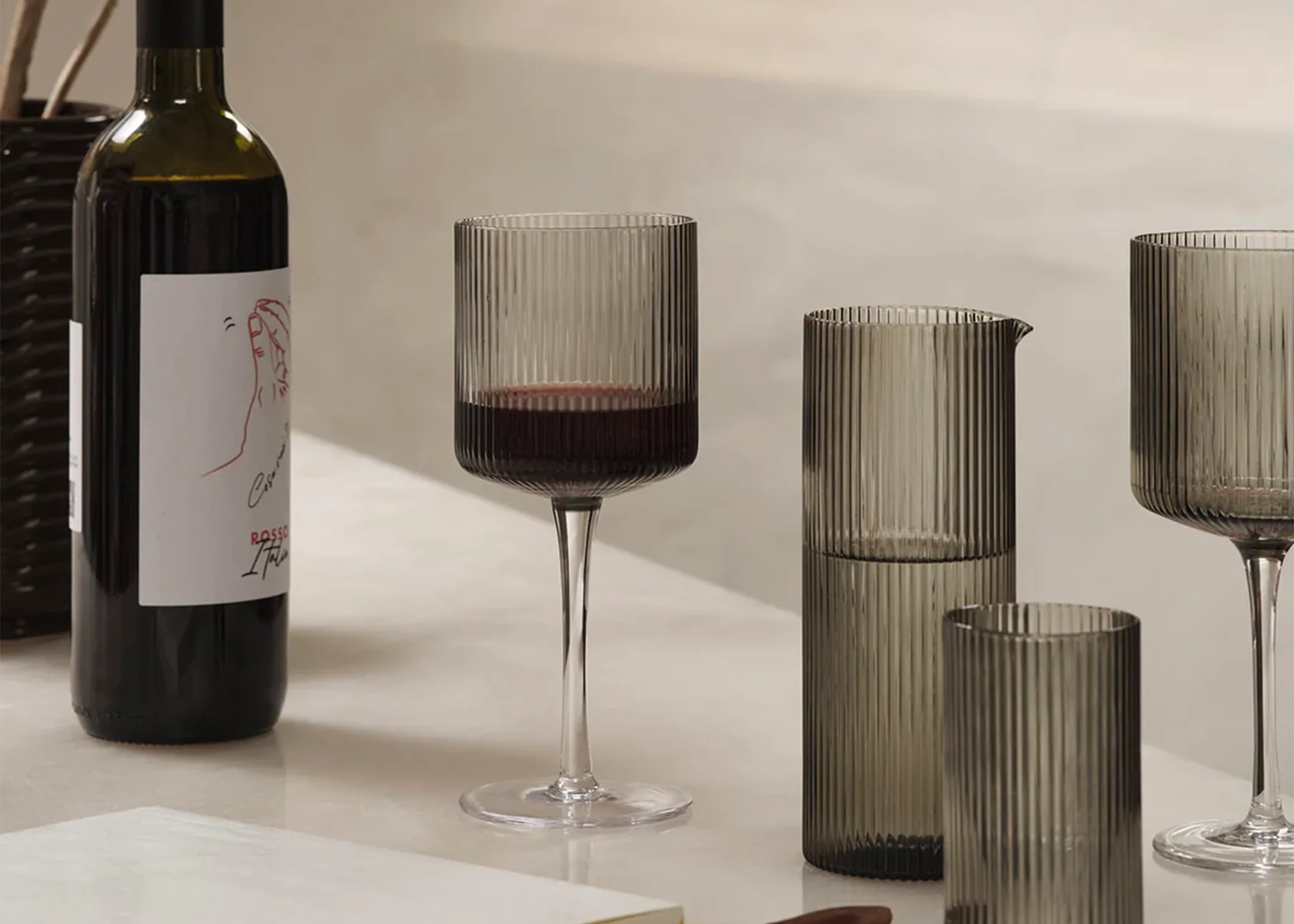 Ripple Red Wine Glasses - Image 3