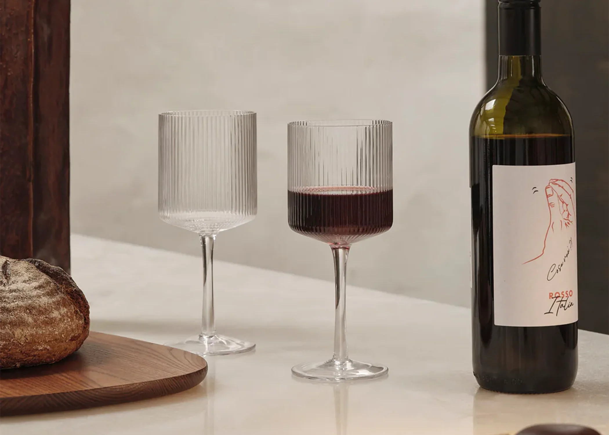 Ripple Red Wine Glasses - Image 4