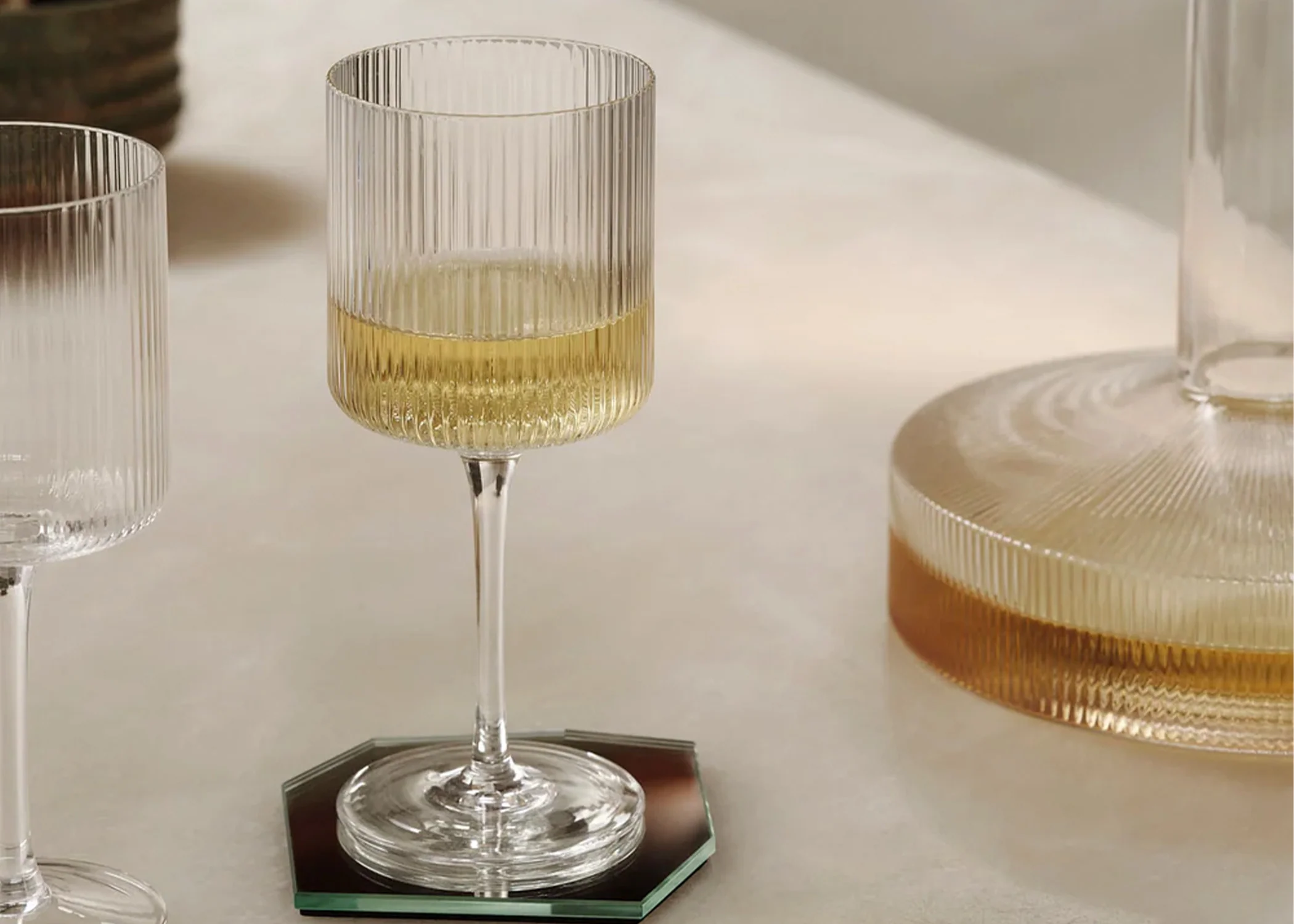 Ripple White Wine Glasses - Image 2