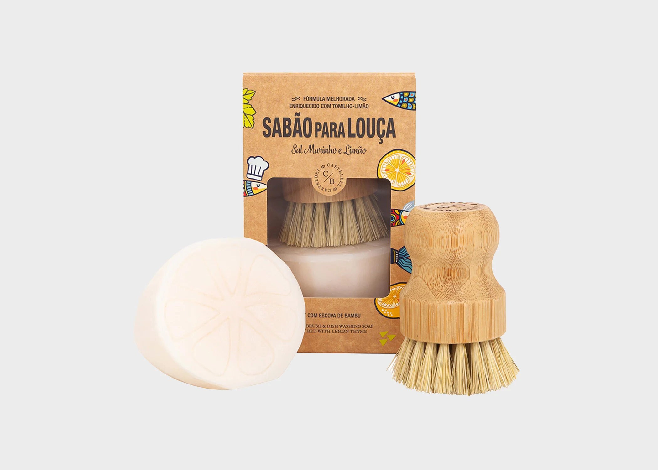 Sardine Dishwashing Soap + Brush