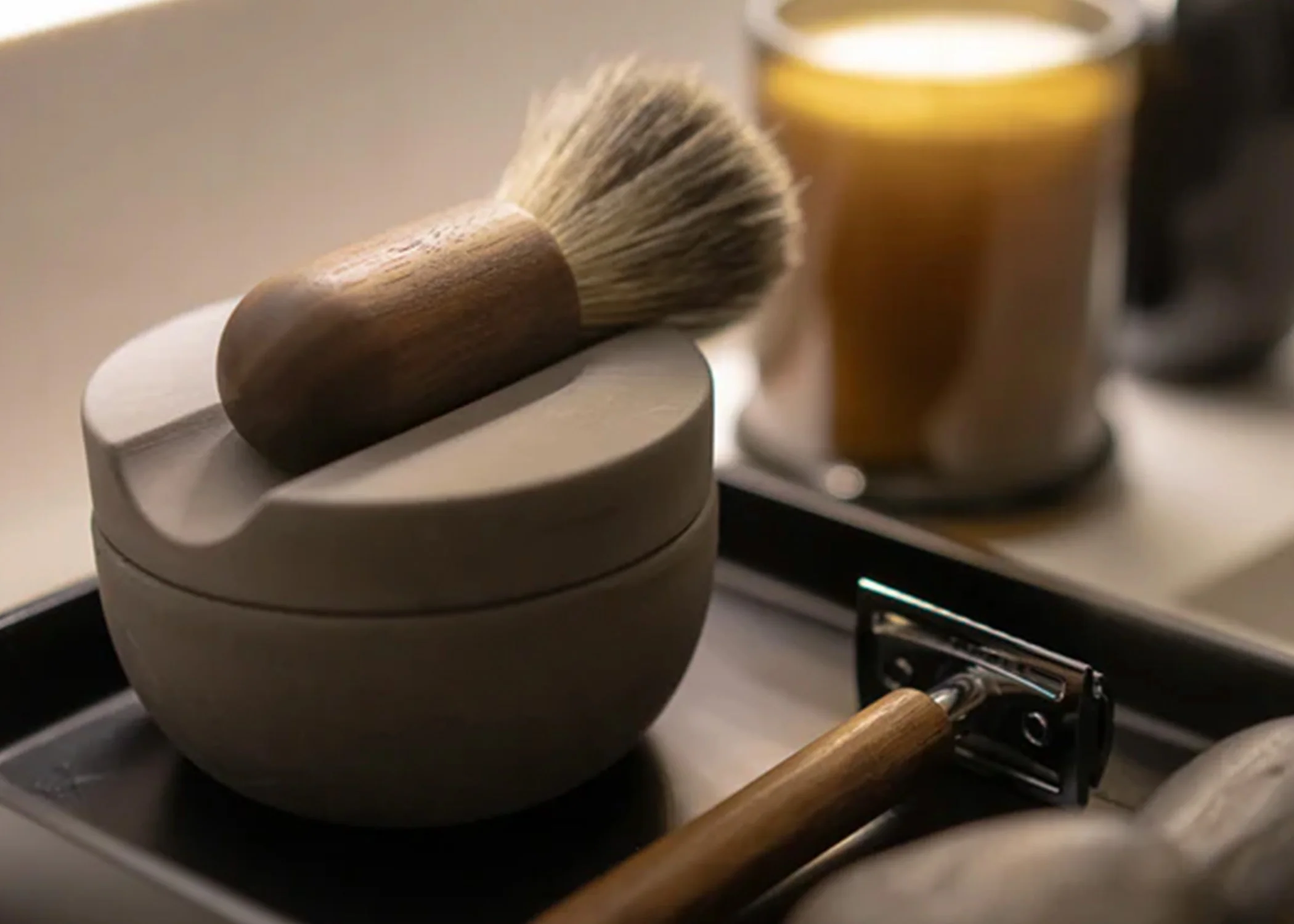 Shaving Brush - Walnut - Image 2