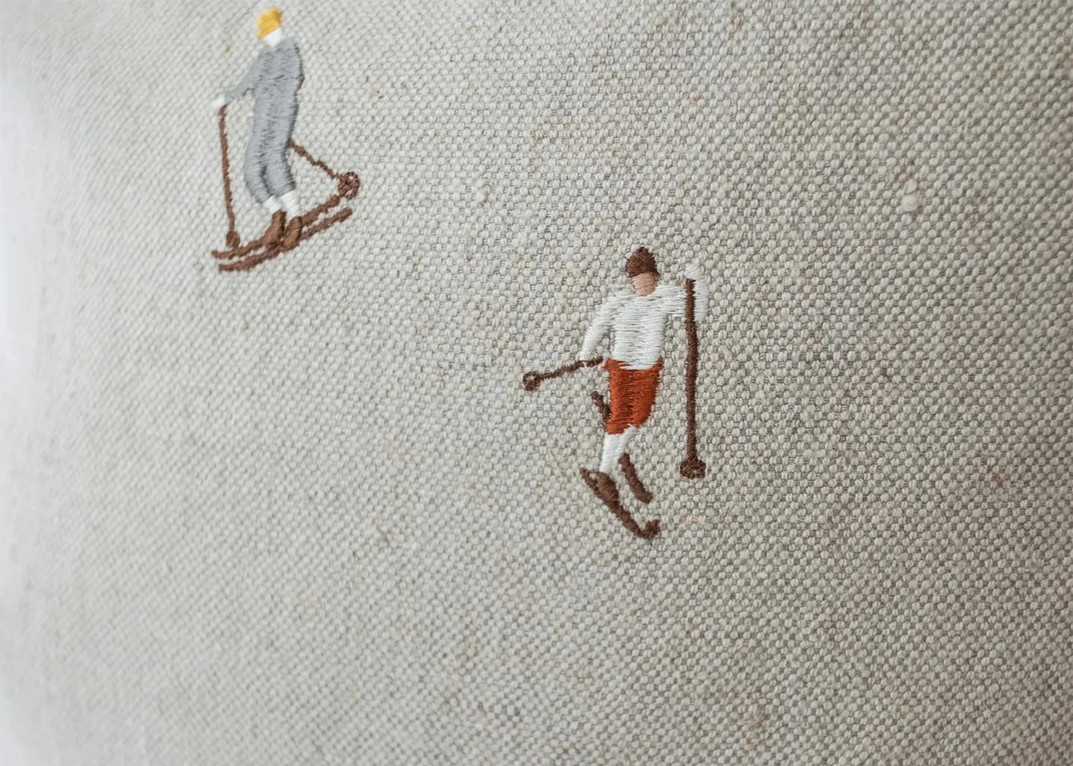 Skier Cushion Cover - Image 3