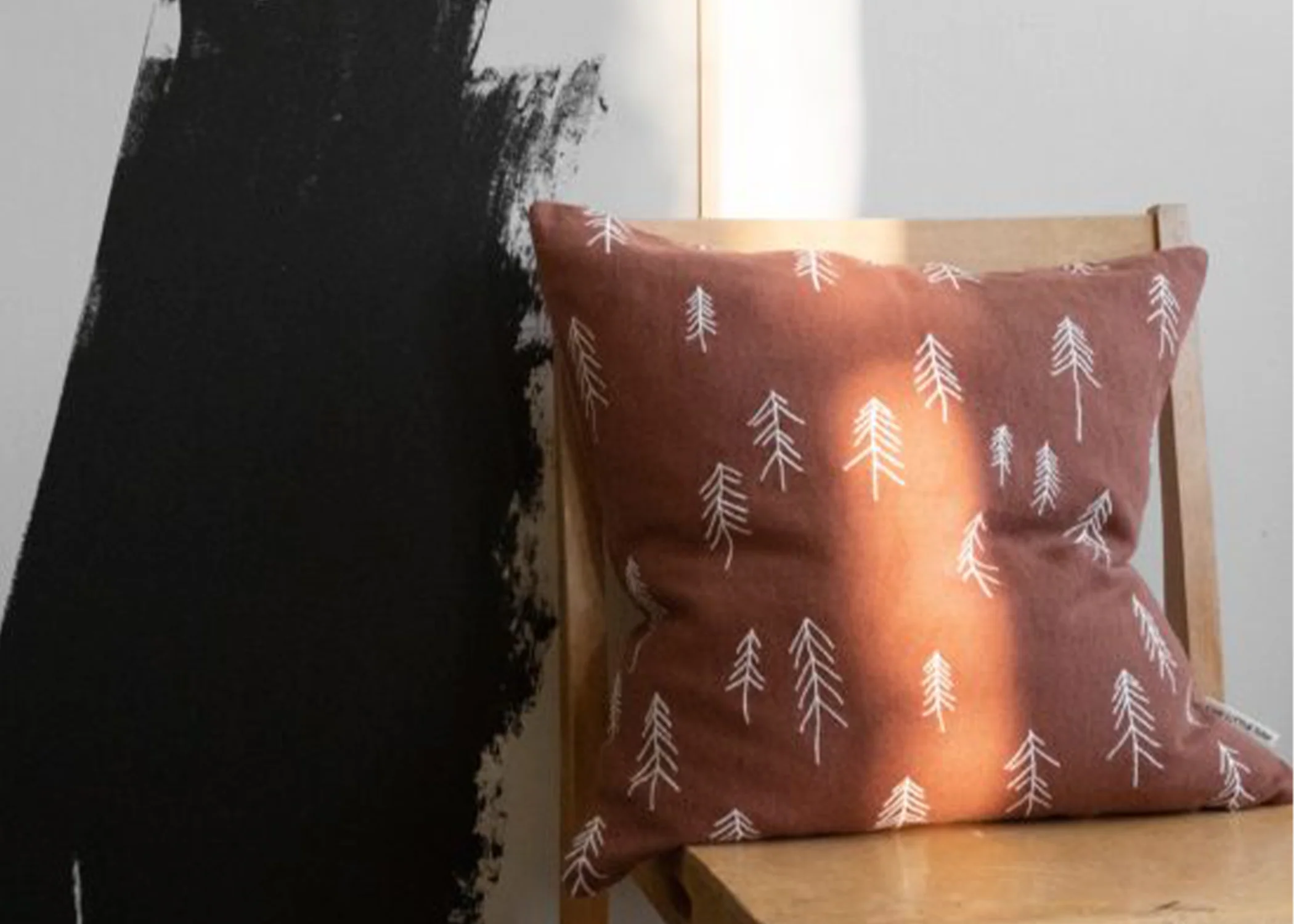 Tall Terracotta Pines Cushion - Image 2