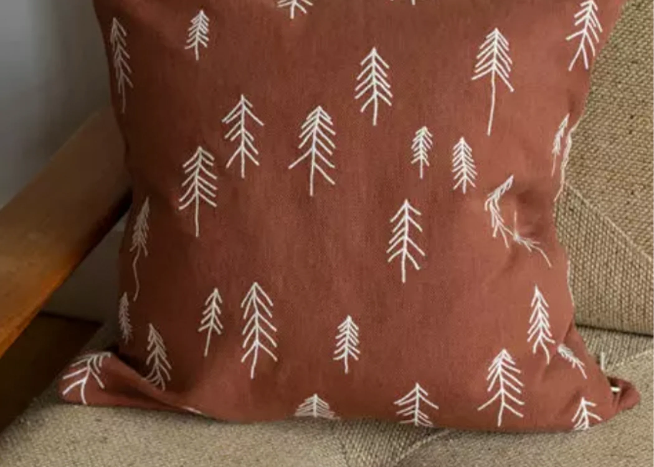 Tall Terracotta Pines Cushion - Image 4
