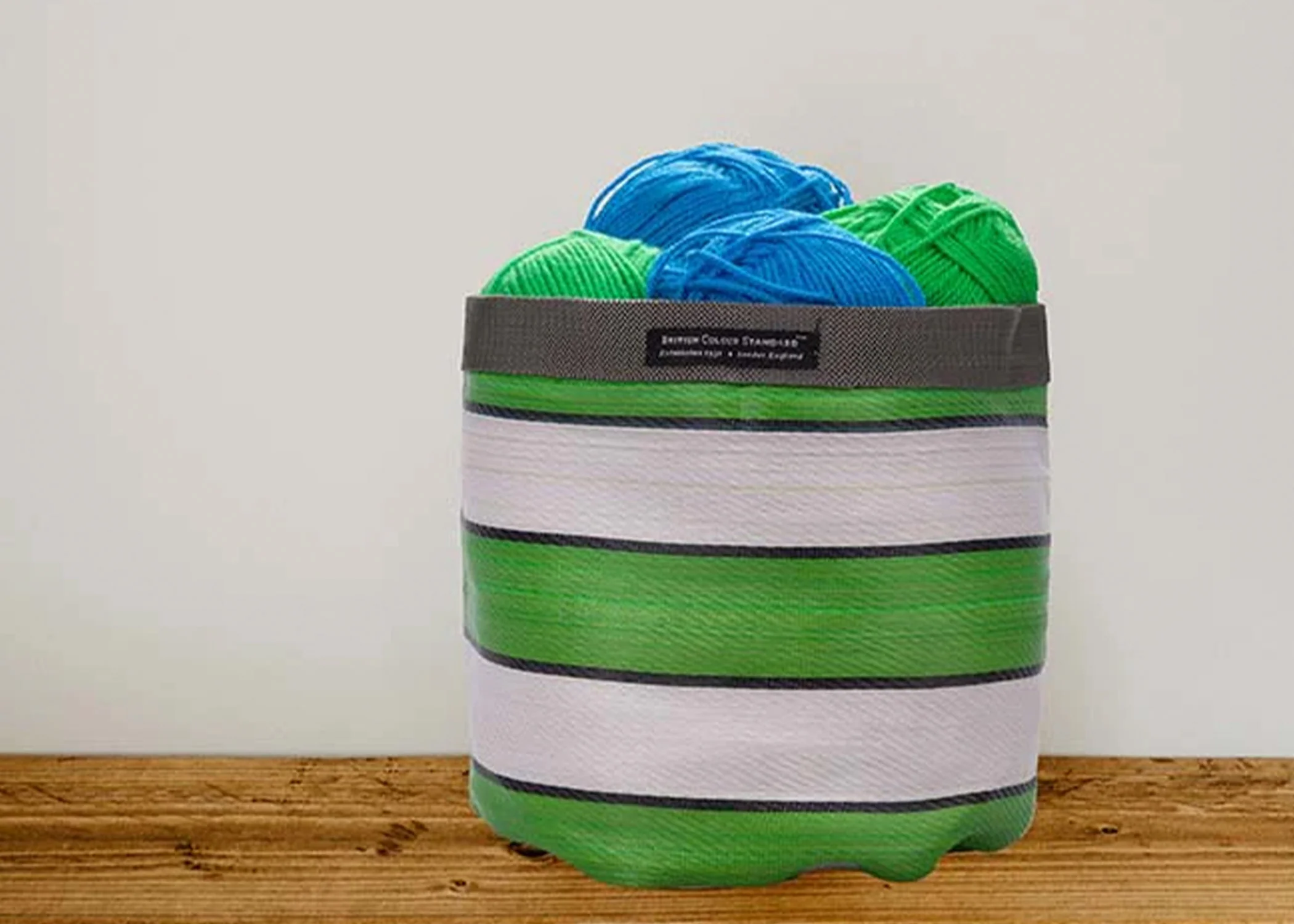 Woven Plant Pot Cover - Grass Green - Image 3